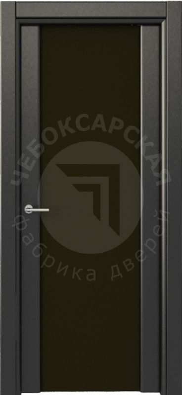 Дверь экошпон 1К черный трпилекс