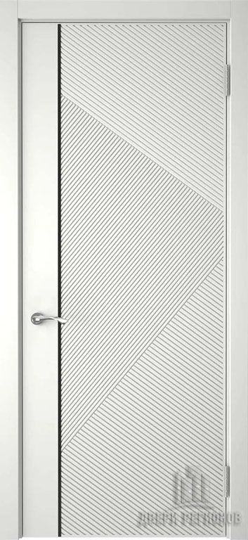 Дверь Графика 8 эмалекс белый