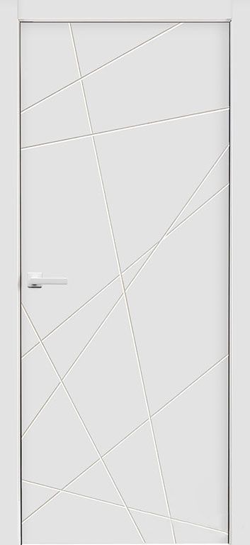 Дверь глухая Стокгольм ПДГ белая эмаль