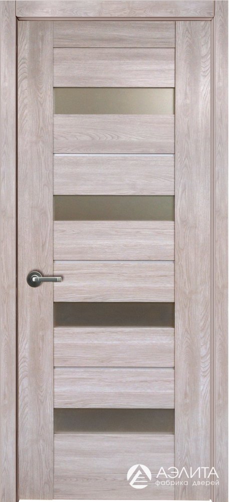 Дверь экошпон 52К с матовым стеклом