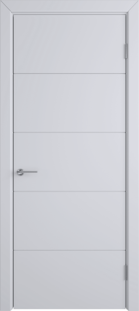 Дверь глухая Trivia светло-серая эмаль