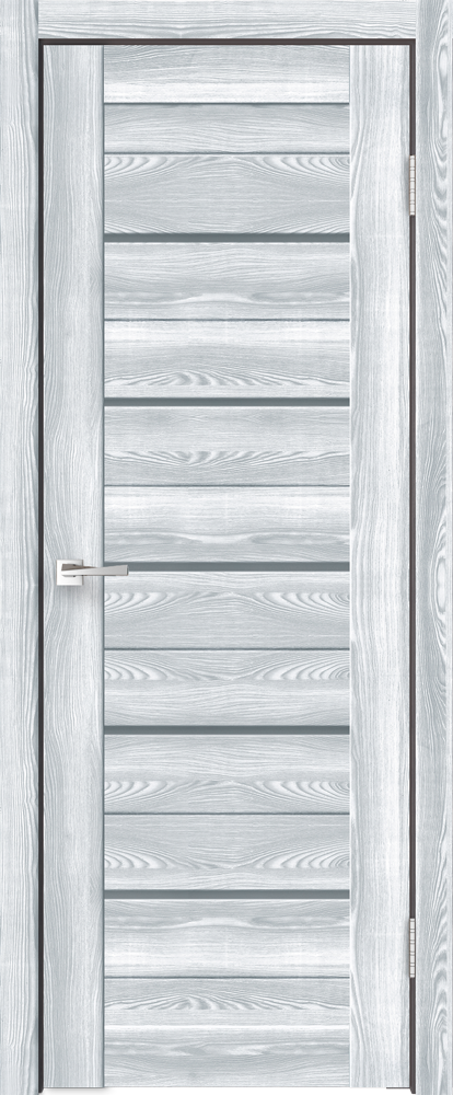 Дверное полотно Экошпон XLINE 15 цвет Клён айс стекло Мателюкс Графит