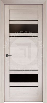 Дверь экошпон 59К с белым стеклом