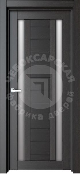 Дверь экошпон 15К с матовым стеклом