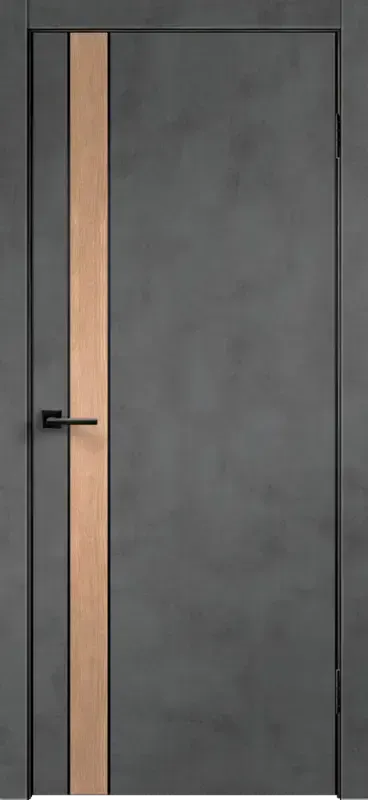 Дверное полотно Экошпон TECHNO BLACK DUO 4 цвет Муар темно-серый