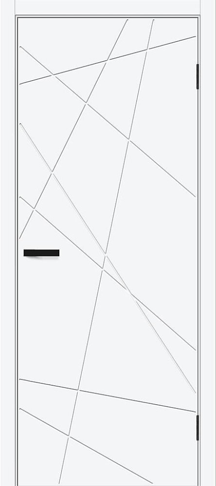 Дверь эмалит Граффити-5.Д.П ПЭТ White Silk