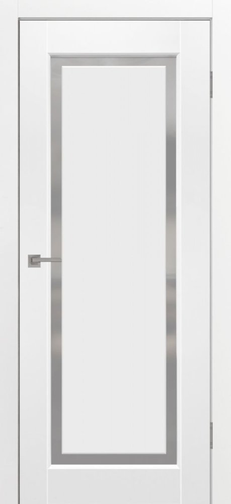 Дверь со стеклом Лайт 1 М белый эмалит