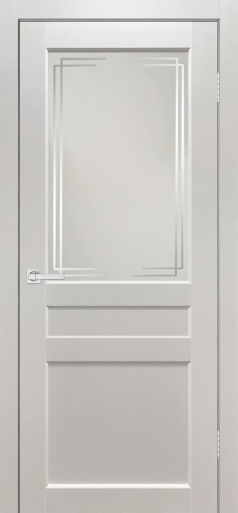 Дверь Евро 29 ПО белый эмалит
