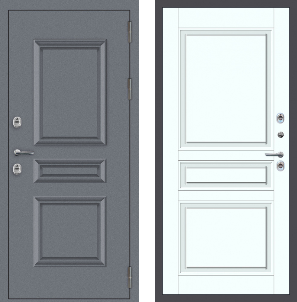 Входная дверь YoDoors-62 Термо - Bianco - правая