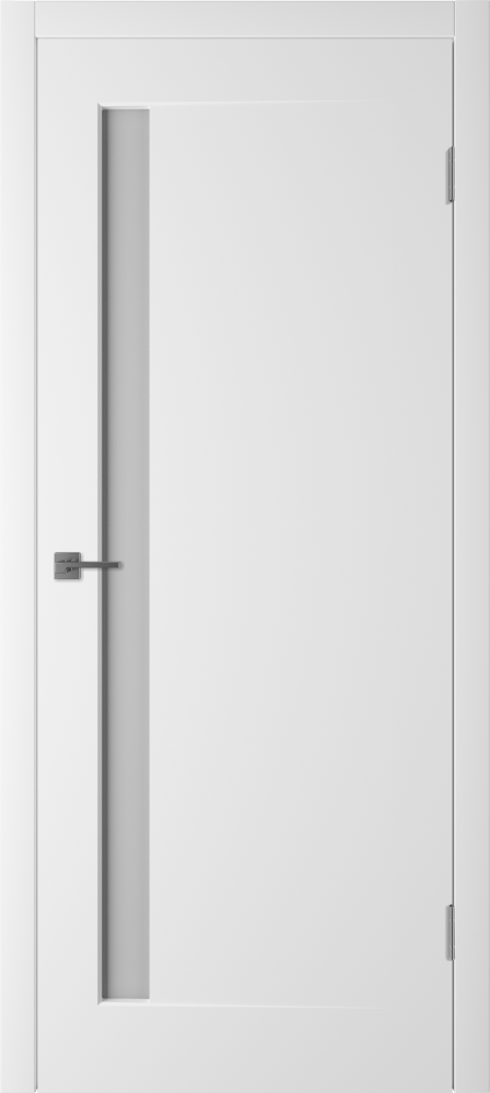 Дверь со стеклом Эклипс белая эмаль стекло матовое с рисунком