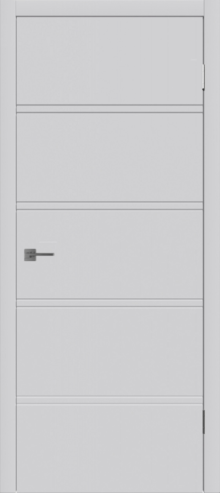 Дверь глухая Бостон светло-серая эмаль
