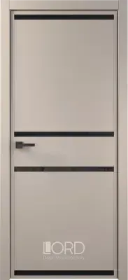 Дверь экошпон Tocco 2 стекло лакобель бежевый