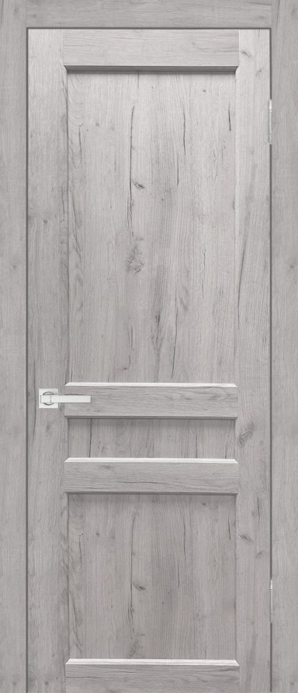 Дверь экошпон Евро 29 ПГ граф белый