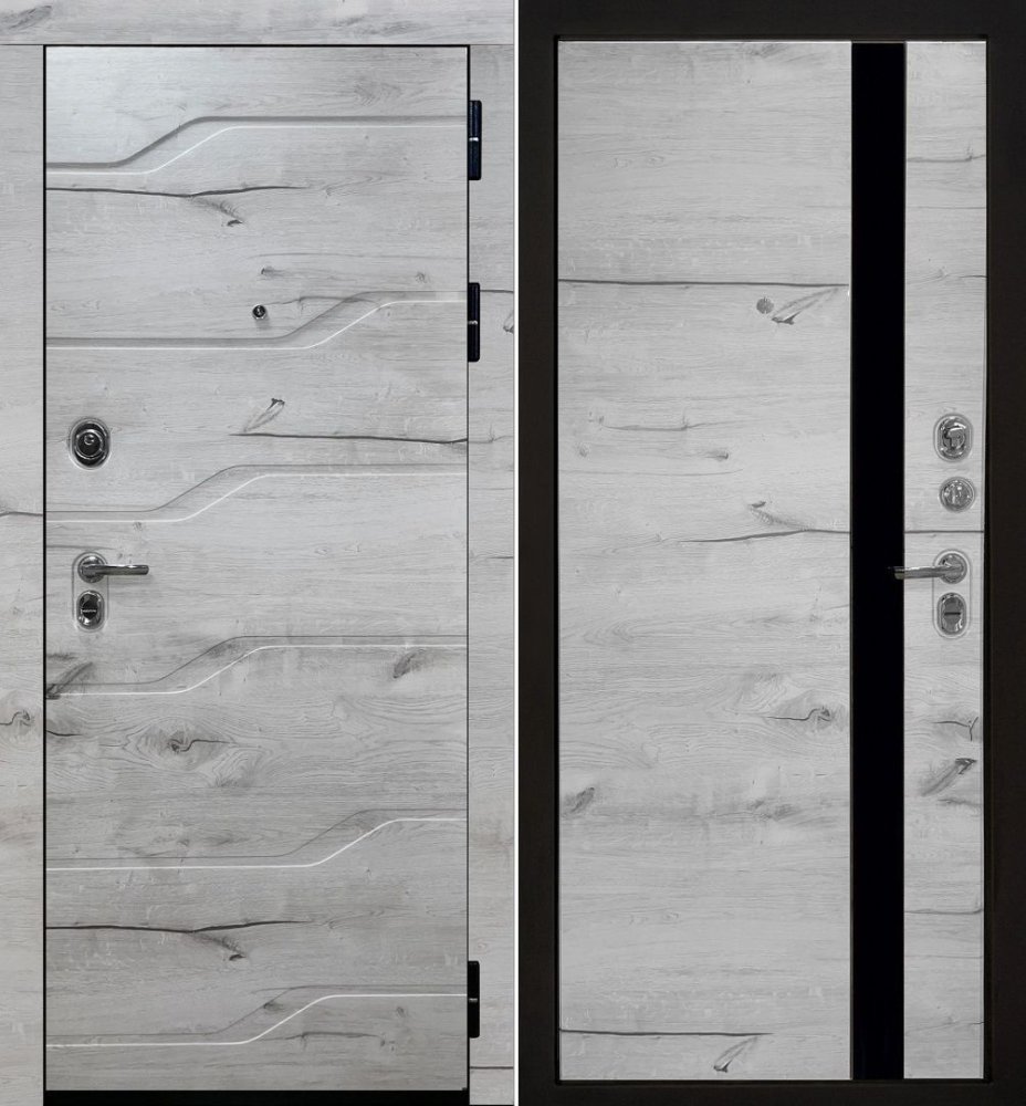 Входная дверь Роял Горизонт Дуб Арктика правая