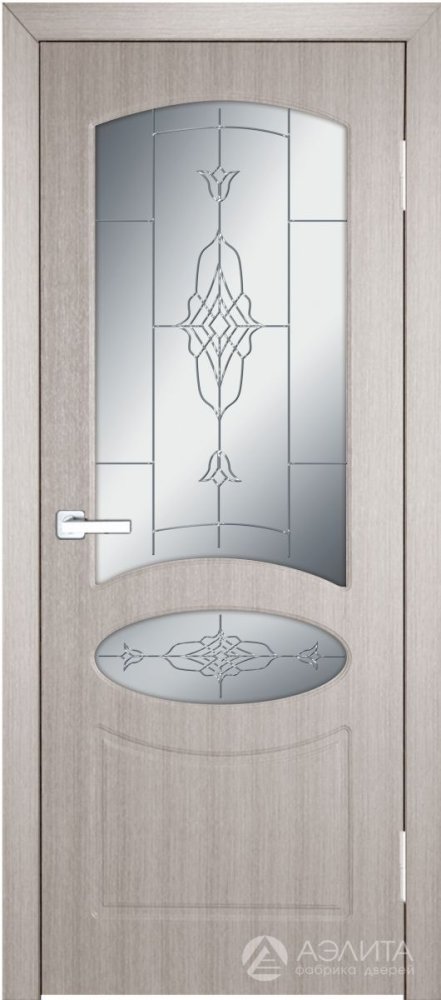 Дверь экошпон Каролина ПО с матовым стеклом