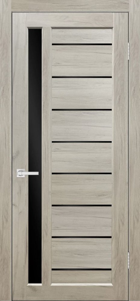 Дверь экошпон Евро 45 дуб крафт белый