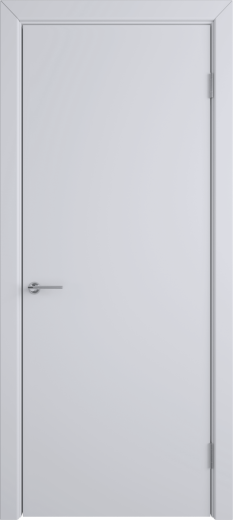 Дверь глухая Niutta светло-серая эмаль