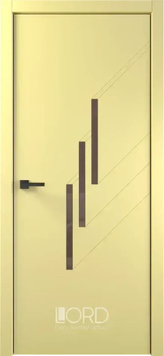 Дверь экошпон Tocco 4 стекло лакобель бежевый