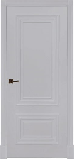 Дверь глухая Вена 1/2 ПДГ светло-серая эмаль Ral 7047