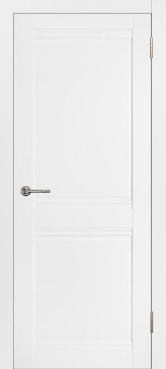Дверь экошпон Омега ПГ белый эмалит