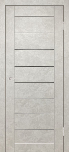 Дверь экошпон Форум Горизонталь бетон белый