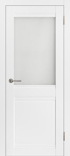 Дверь экошпон Омега ПО белый эмалит