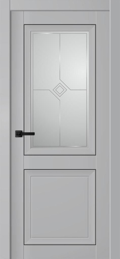 Дверь экошпон Next ПО Серый бархат