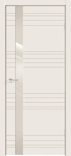 Дверное полотно Эмаль SCANDI N Z1 цвет Слоновая кость стекло Лакобель