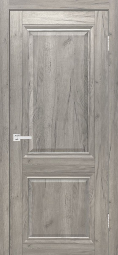 Дверь экошпон Евро 4 дуб крафт белый