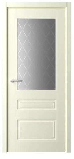 Дверь со стеклом Классика-3 ПО слоновая кость