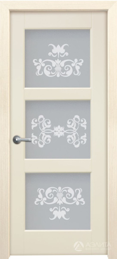 Дверь экошпон Эмма 160 ПО с матовым стеклом