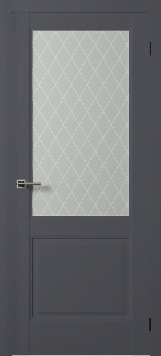 Дверь эмалит Нова 4 ПО антрацит