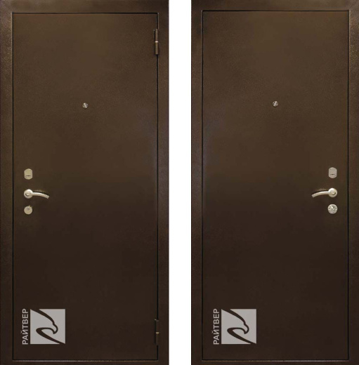 Входная дверь К-9 - Медный антик - правая