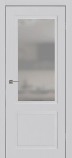 Дверь со стеклом Бланк ПО грей лайт