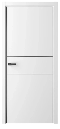 Дверь глухая Лайн-3 белая эмаль