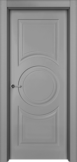 Дверь глухая Метро ПГ серая эмаль