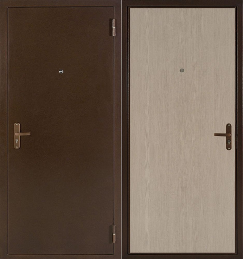 Входная дверь Эконом Атлант - капучино - - левая