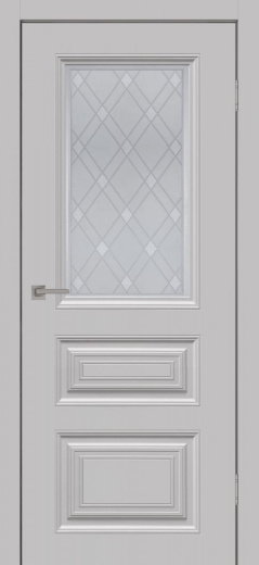 Дверь со стеклом Сонет-1 ПО смоки грей