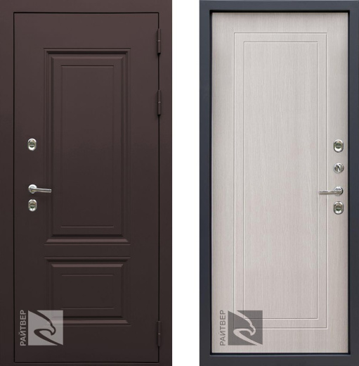 Входная дверь Консул 8017 Термо - Сандал белый - правая