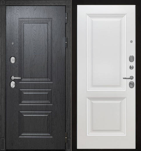 Входная дверь Честер Шелли - эмалит белый - - правая