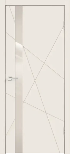 Дверное полотно Эмаль SCANDI S Z1 цвет Слоновая кость стекло Лакобель слоновая кость