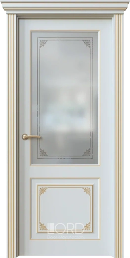 Дверь экошпон Dolce 7.4 ПО стекло с гравировкой