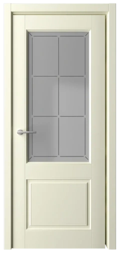 Дверь со стеклом Классика-2 ПО слоновая кость