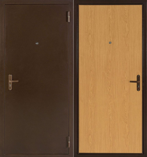 Входная дверь Эконом Атлант - дуб - - правая