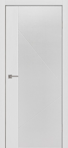 Дверь глухая Графика 8 белый эмалит