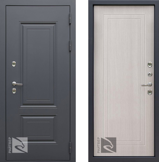 Входная дверь Консул 9005 Термо - Сандал белый - правая