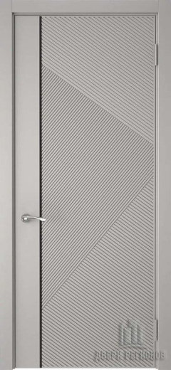 Дверь Графика 8 эмалекс серый