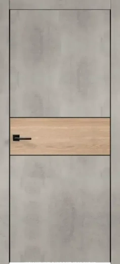 Дверное полотно Экошпон TECHNO BLACK DUO 3 цвет Муар светло-серый