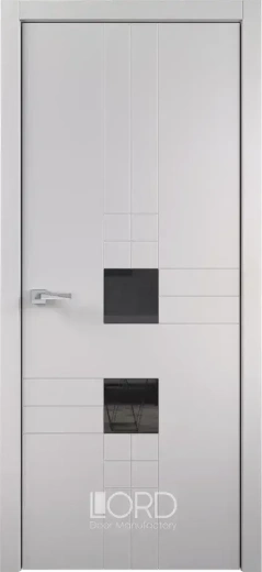 Дверь экошпон Figura 9 Intarsio лакобель черный