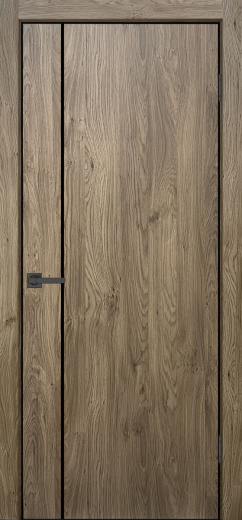 Дверь экошпон Эковуд 5 дуб темный